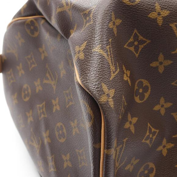 Louis Vuitton Keepall Monogram Boston Bag Canvas Leather Brown - Picture 8 of 10